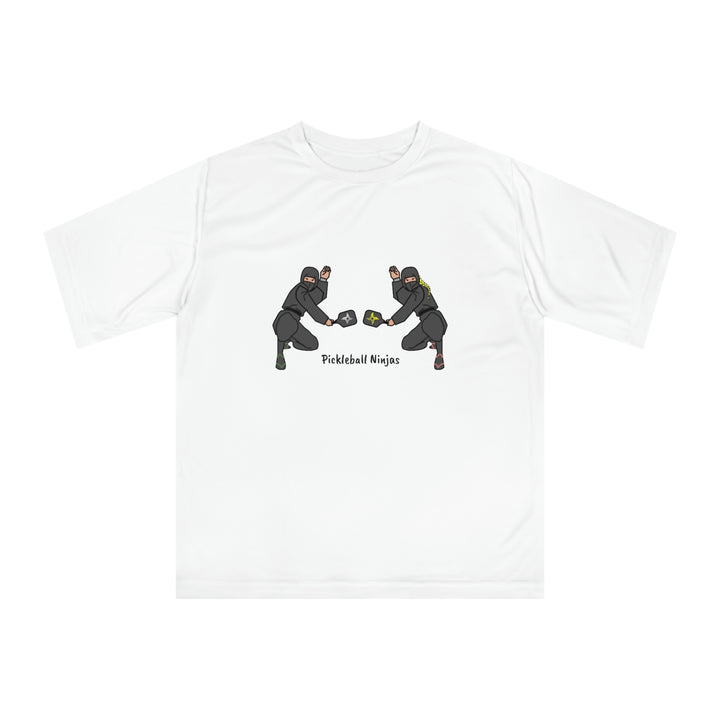 Pickleball Ninjas-Mixed Doubles Unisex Moisture-Wicking T-Shirt - Great Pickleball Stuff