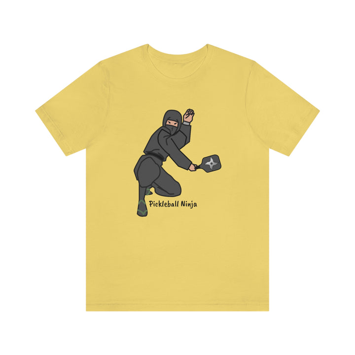 Pickleball Ninja-Male Unisex T-Shirt - Great Pickleball Stuff