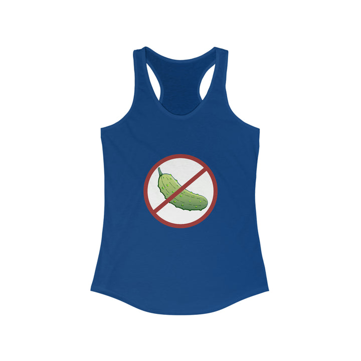 No Pickle! Women's Racerback Tank - Great Pickleball Stuff