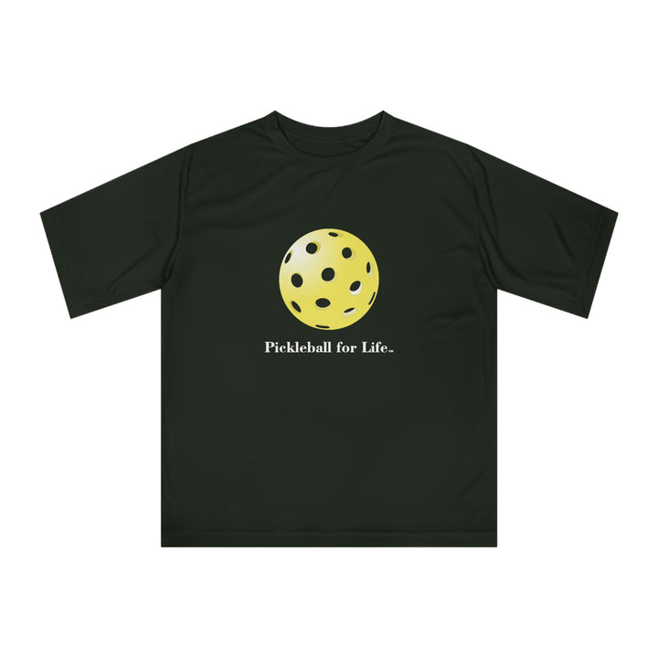 Pickleball for Life-Yellow Unisex Moisture-Wicking T-Shirt - Great Pickleball Stuff