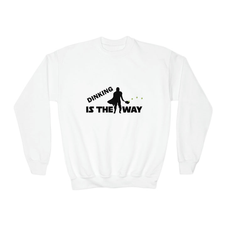 Dinking is the Way Youth Crewneck Sweatshirt - Great Pickleball Stuff