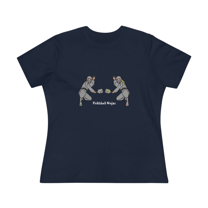 Pickleball Ninjas-Mixed Doubles Women's Relaxed-Fit T-shirt - Great Pickleball Stuff