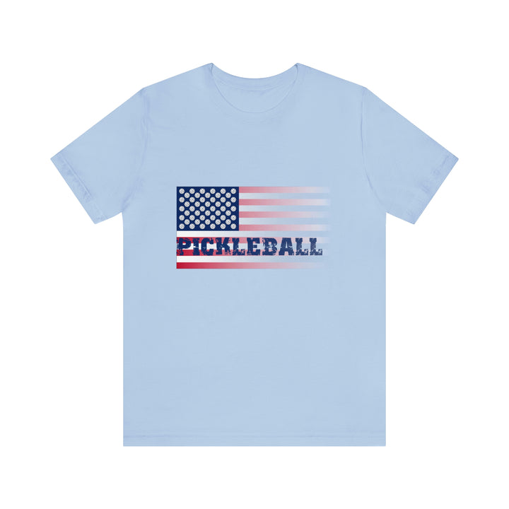 Pickleball Flag (Faded) Unisex T-Shirt - Great Pickleball Stuff