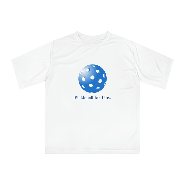 Pickleball for Life-Blue Unisex Moisture-Wicking T-Shirt - Great Pickleball Stuff