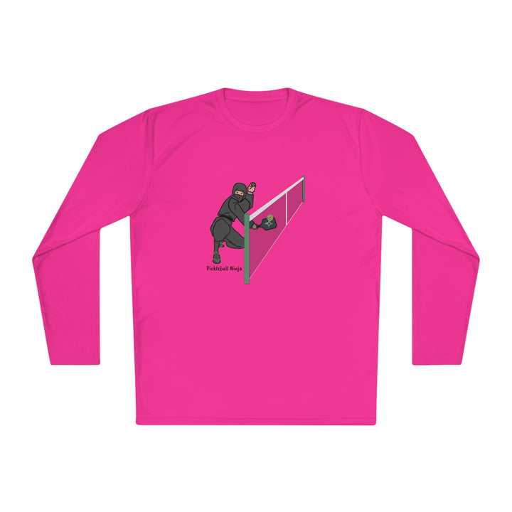 Pickleball Ninja Dinking-Male Unisex Moisture-Wicking Long Sleeve Tee - Great Pickleball Stuff