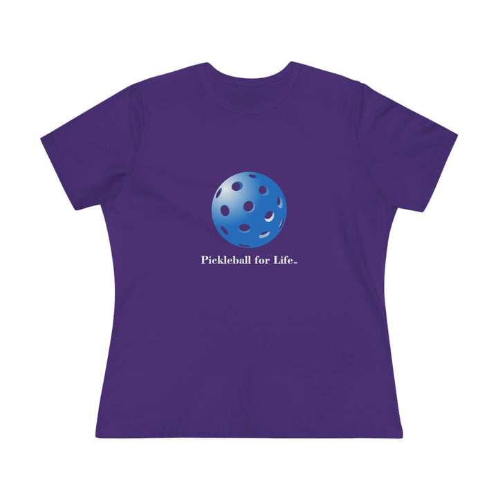 Pickleball for Life-Blue Women's Relaxed-Fit T-Shirt - Great Pickleball Stuff