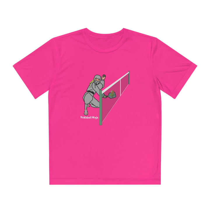 Pickleball Ninja Dinking-Female Youth Moisture-Wicking T-Shirt - Great Pickleball Stuff