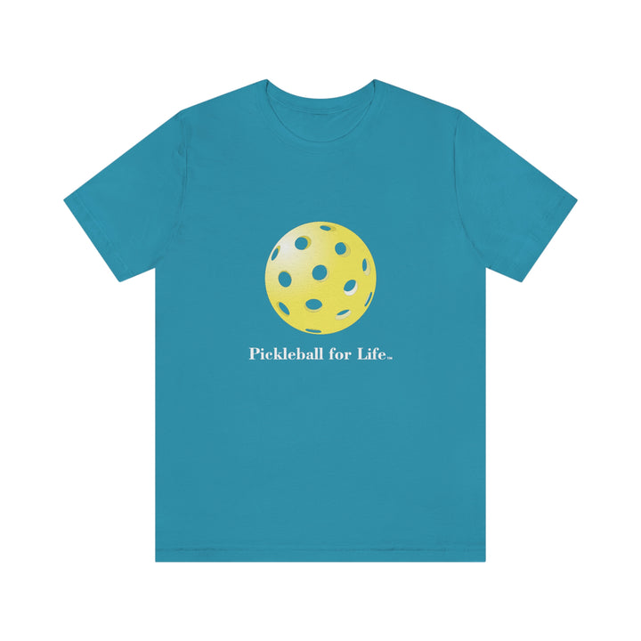 Pickleball for Life-Yellow Unisex T-Shirt - Great Pickleball Stuff