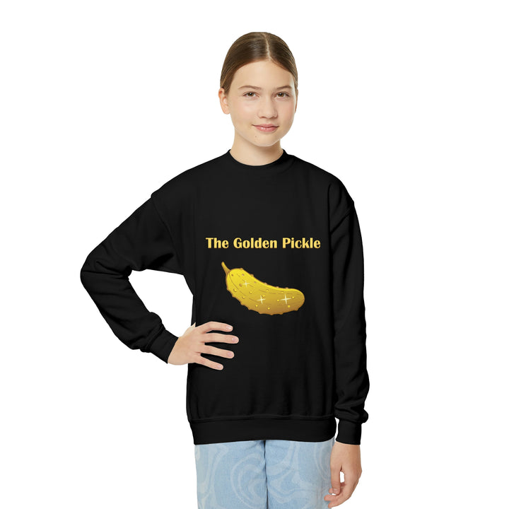 The Golden Pickle Youth Crewneck Sweatshirt - Great Pickleball Stuff