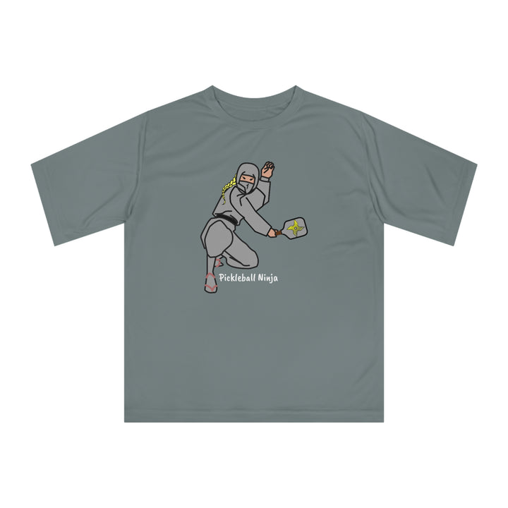 Pickleball Ninja-Female Unisex Moisture-Wicking T-Shirt - Great Pickleball Stuff