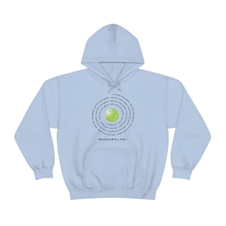 Just One More Game-Spiral Unisex Hoodie - Great Pickleball Stuff