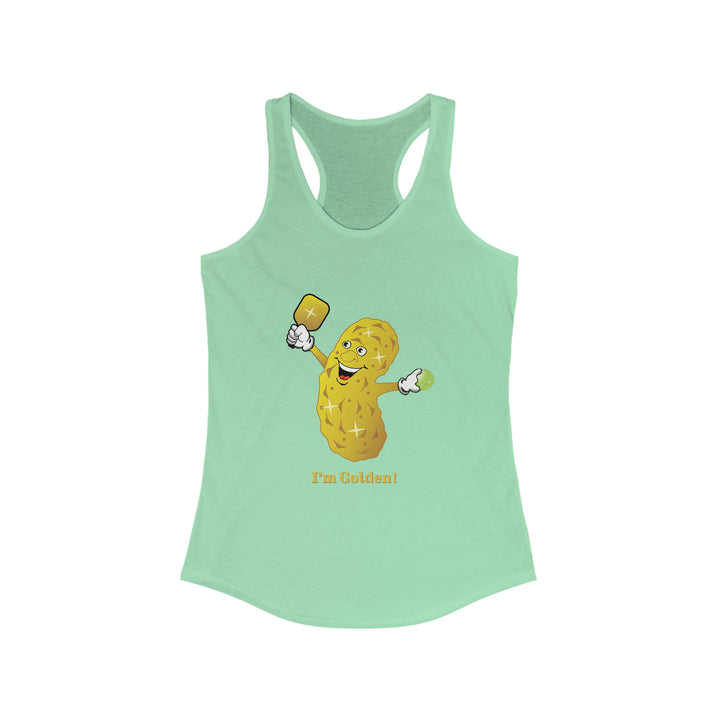 I'm Golden! Women's Racerback Tank - Great Pickleball Stuff