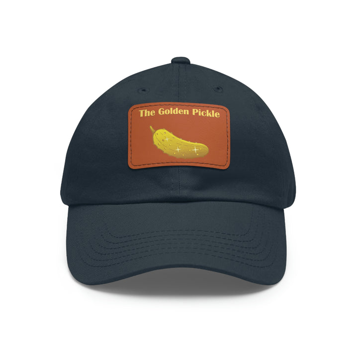 The Golden Pickle Pickleball Cap with Leather Patch - Great Pickleball Stuff