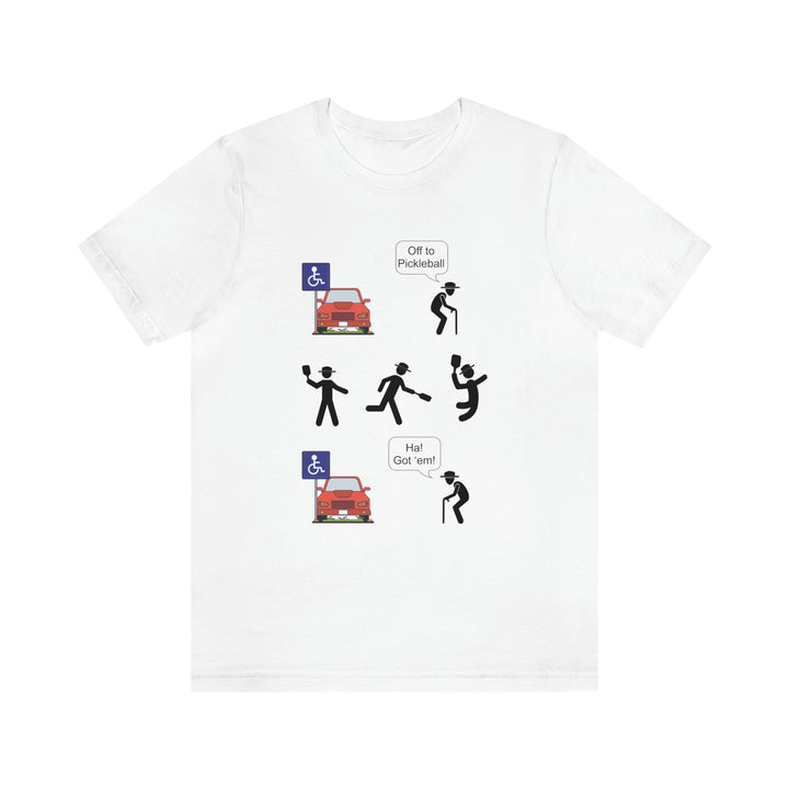 Got'em! (Old Man) Unisex T-Shirt - Great Pickleball Stuff