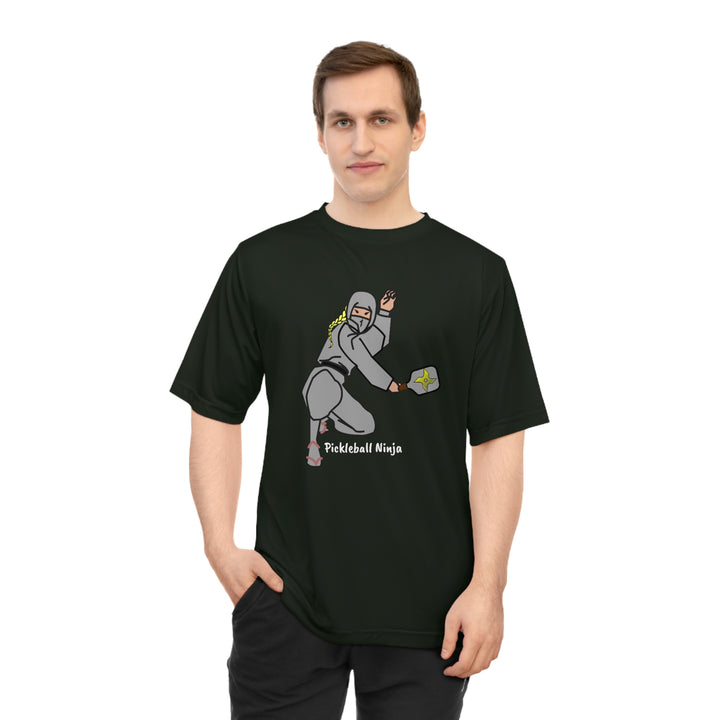 Pickleball Ninja-Female Unisex Moisture-Wicking T-Shirt - Great Pickleball Stuff