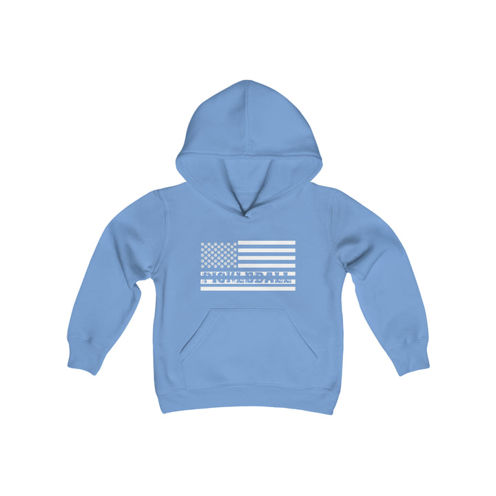 Pickleball Flag Transparent Youth Hoodie - Great Pickleball Stuff