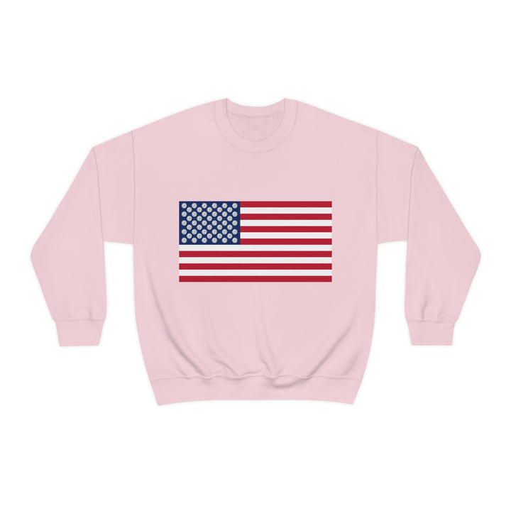 Pickleball Stars Flag Unisex Crewneck Sweatshirt - Great Pickleball Stuff