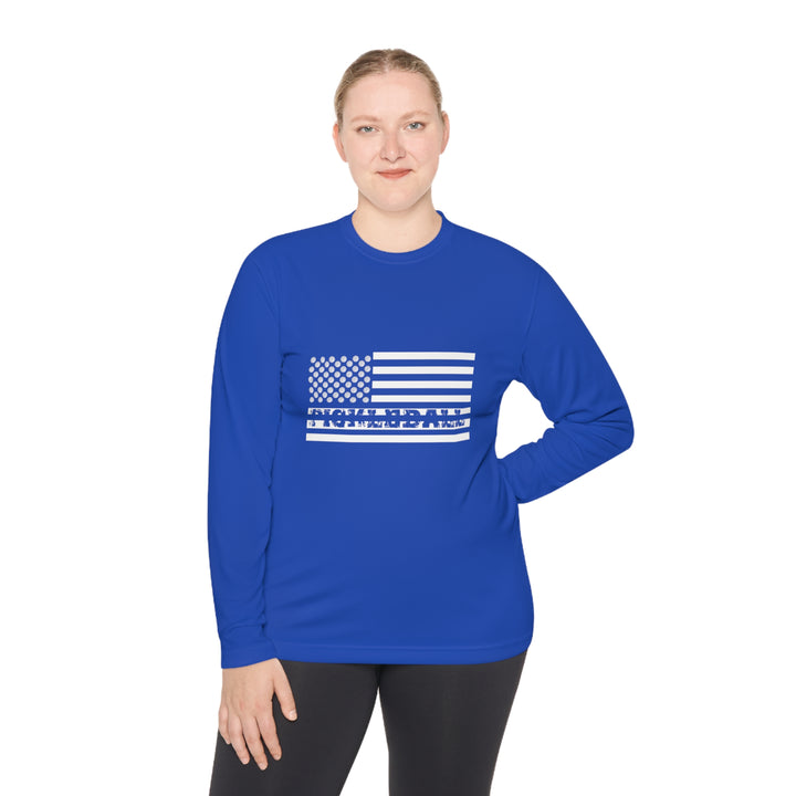 Pickleball Flag Transparent Unisex Moisture-Wicking Long Sleeve Tee - Great Pickleball Stuff