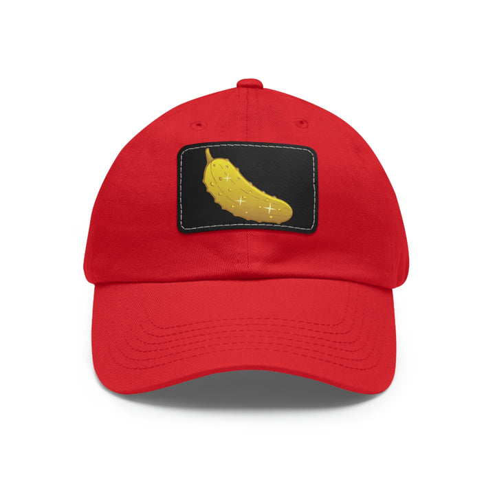 The Golden Pickle Pickleball Cap with Leather Patch - Great Pickleball Stuff