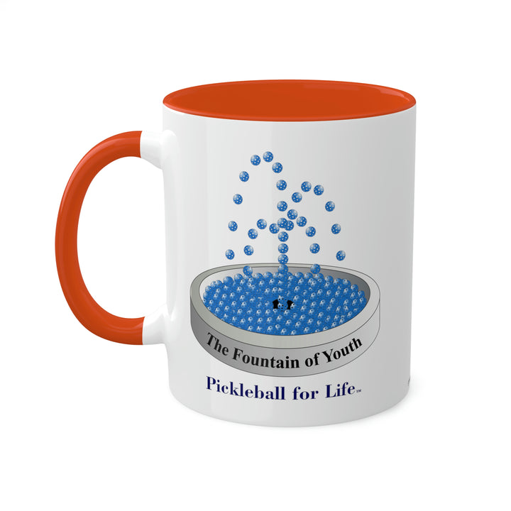 The Pickleball Fountain-Blue Coffee Mug-Great Pickleball Stuff