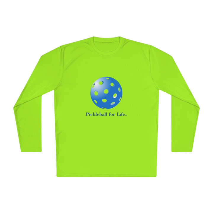 Pickleball for Life-Blue Unisex Moisture-Wicking Long Sleeve Tee - Great Pickleball Stuff