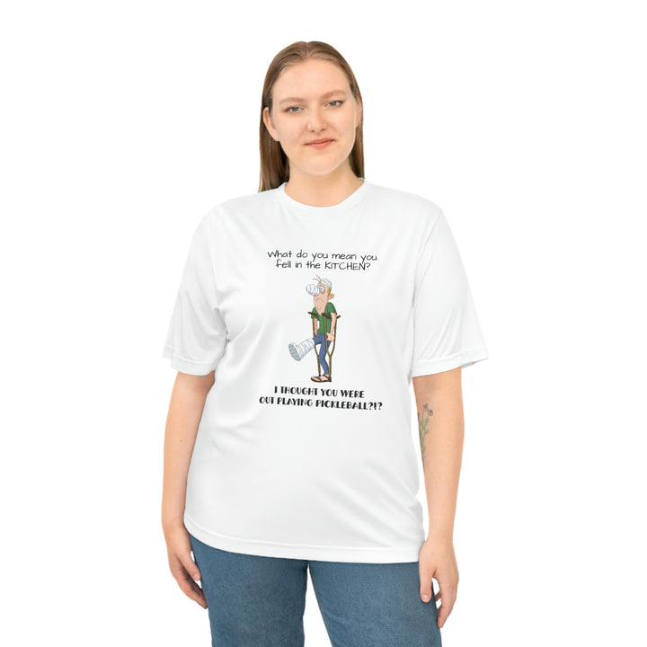 I Thought You Were Out Playing Pickleball? Unisex Moisture-Wicking T-Shirt - Great Pickleball Stuff