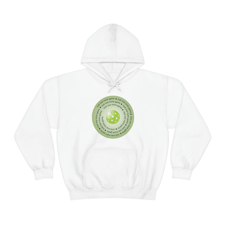 Just One More Game-Green Unisex Hoodie - Great Pickleball Stuff