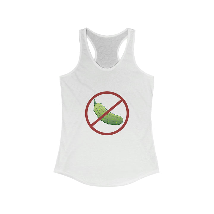 No Pickle! Women's Racerback Tank - Great Pickleball Stuff