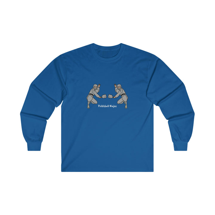 Pickleball Ninjas-Men's Doubles Ultra Cotton Long Sleeve Tee - Great Pickleball Stuff