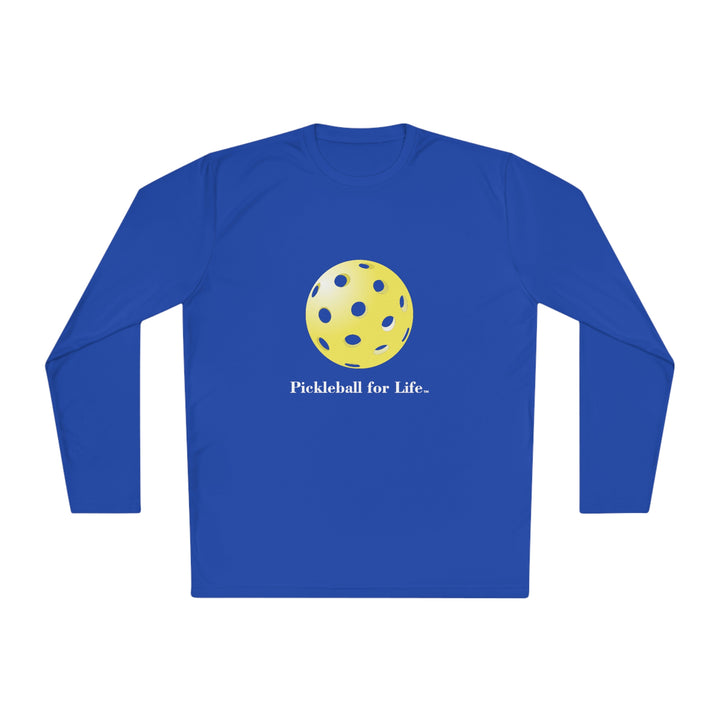 Pickleball for Life-Yellow Unisex Moisture-Wicking Long Sleeve Tee - Great Pickleball Stuff