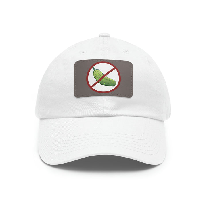 No Pickle! Pickleball Cap with Leather Patch - Great Pickleball Stuff