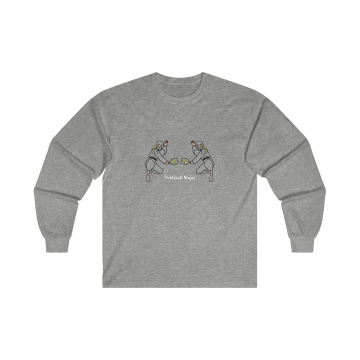 Pickleball Ninjas-Women's Doubles Ultra Cotton Long Sleeve Tee - Great Pickleball Stuff