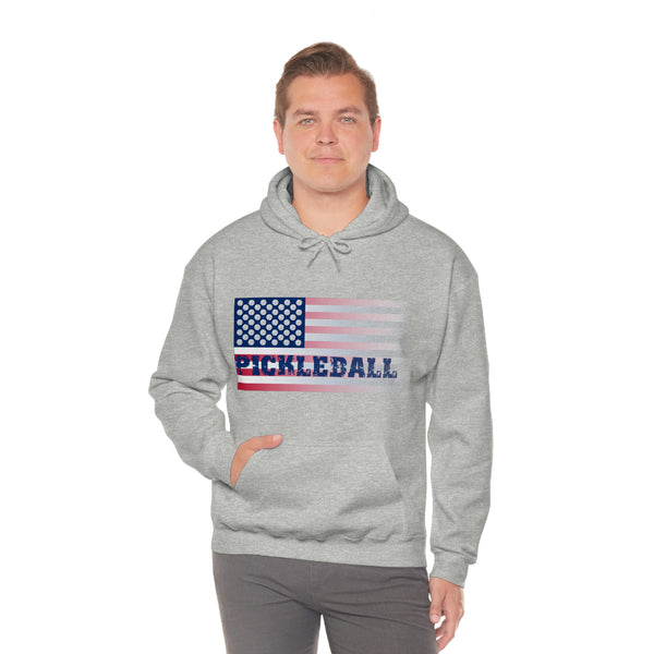 Pickleball Flag (Faded) Unisex Hoodie - Great Pickleball Stuff