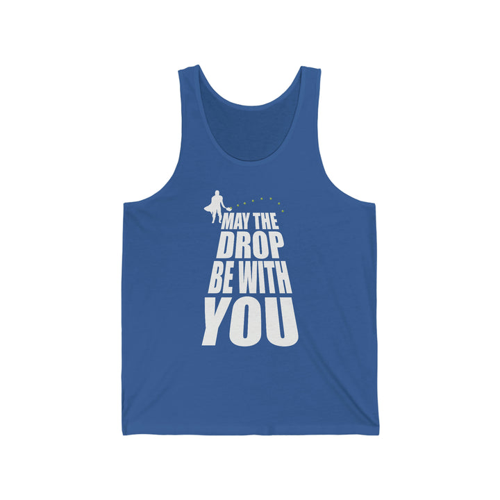 May the Drop Be With You Unisex Cotton Tank - Great Pickleball Stuff