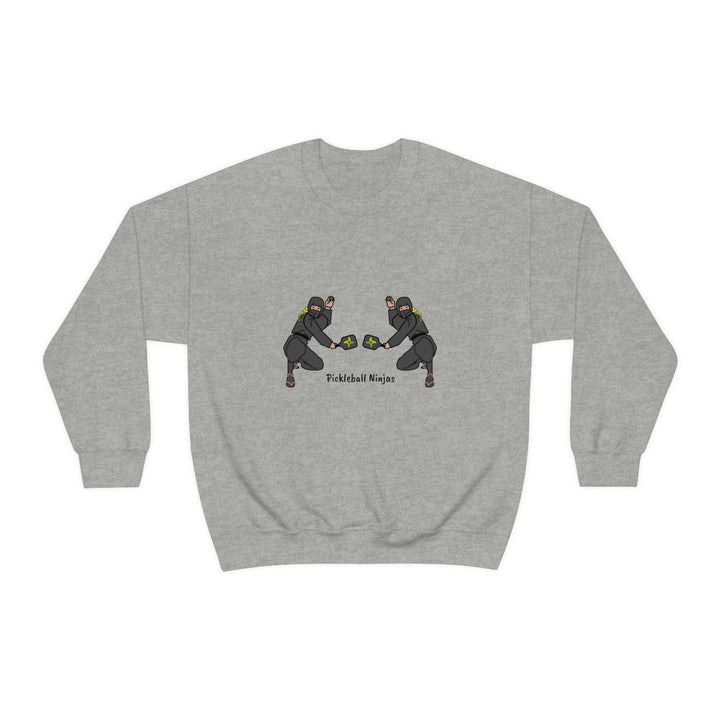 Pickleball Ninjas-Women's Doubles Unisex Crewneck Sweatshirt - Great Pickleball Stuff