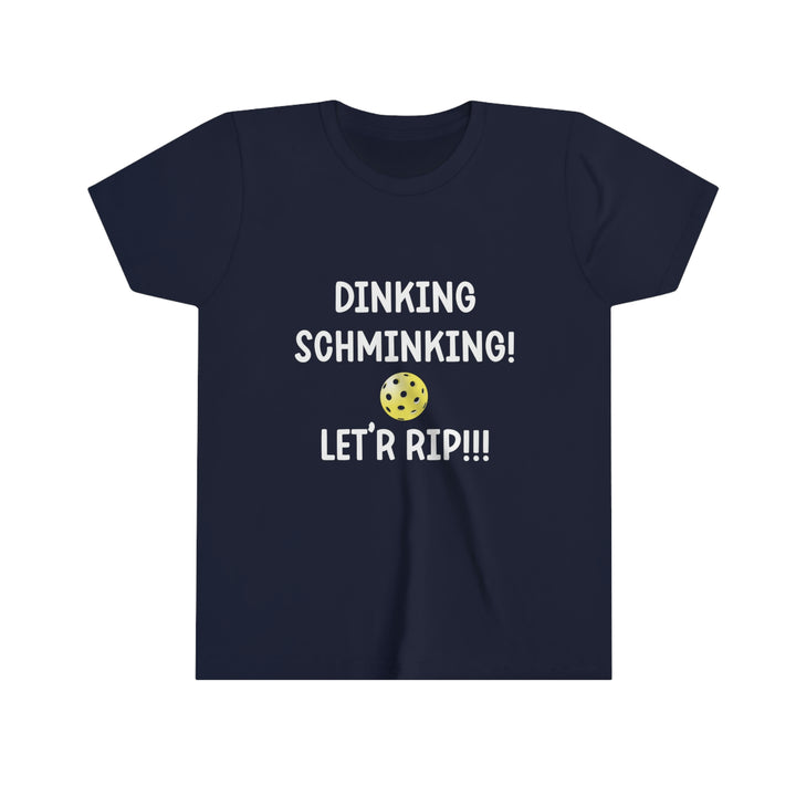 Dinking Schminking Youth T-Shirt - Great Pickleball Stuff