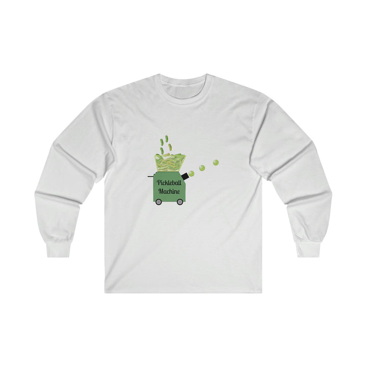 The Pickleball Machine Ultra Cotton Long Sleeve Tee - Great Pickleball Stuff