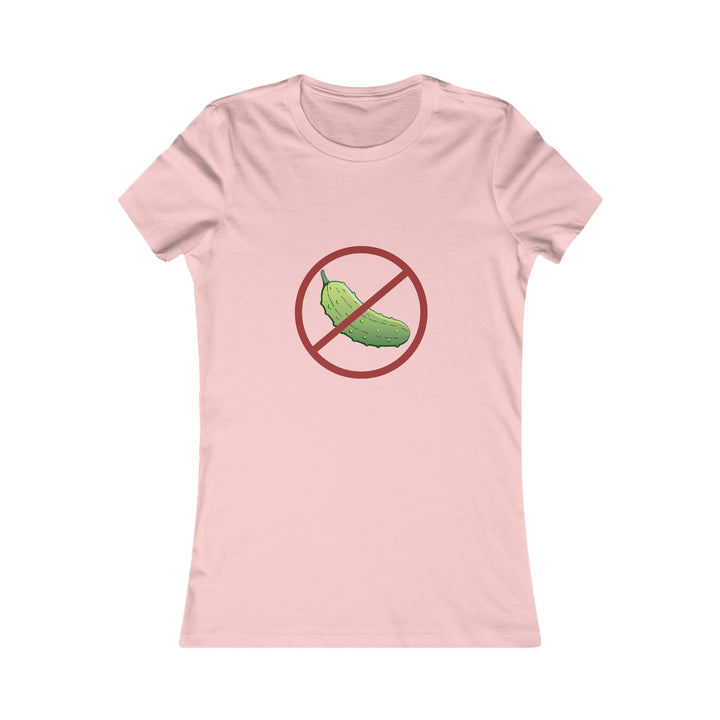 No Pickle! Women's Slim-Fit Premium Cotton T-Shirt - Great Pickleball Stuff