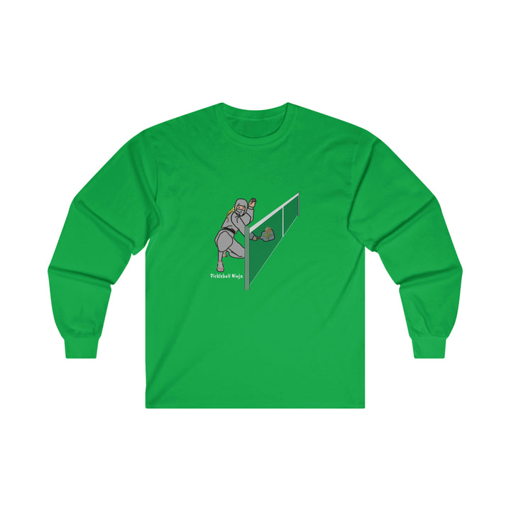 Pickleball Ninja Dinking-Female Ultra Cotton Long Sleeve Tee - Great Pickleball Stuff