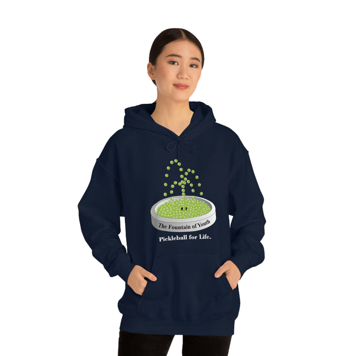 The Pickleball Fountain-Green Unisex Hoodie - Great Pickleball Stuff