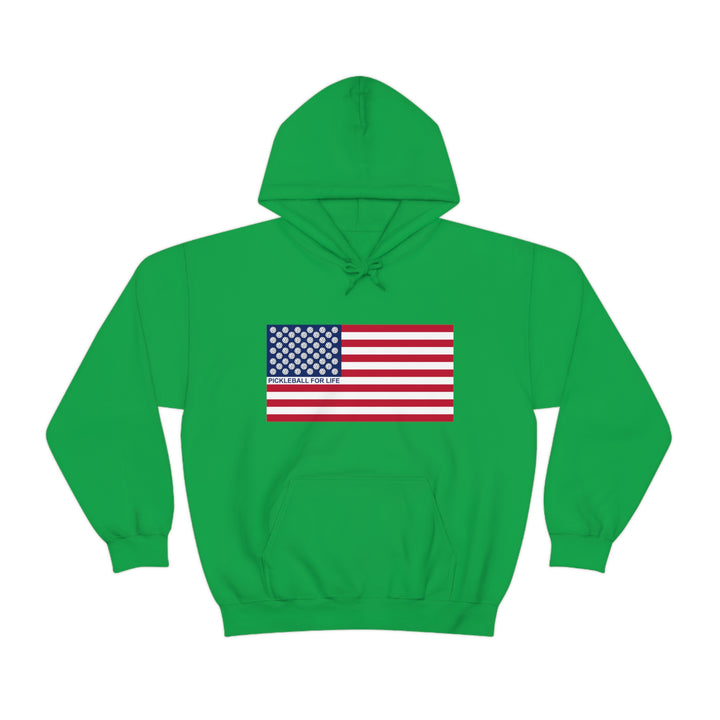 Pickleball for Life Flag Unisex Hoodie - Great Pickleball Stuff