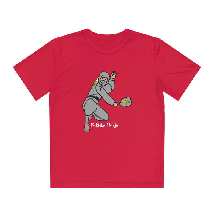 Pickleball Ninja-Female Youth Moisture-Wicking T-Shirt - Great Pickleball Stuff