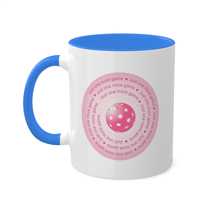 Just One More Game-Pink Coffee Mug - Great Pickleball Stuff