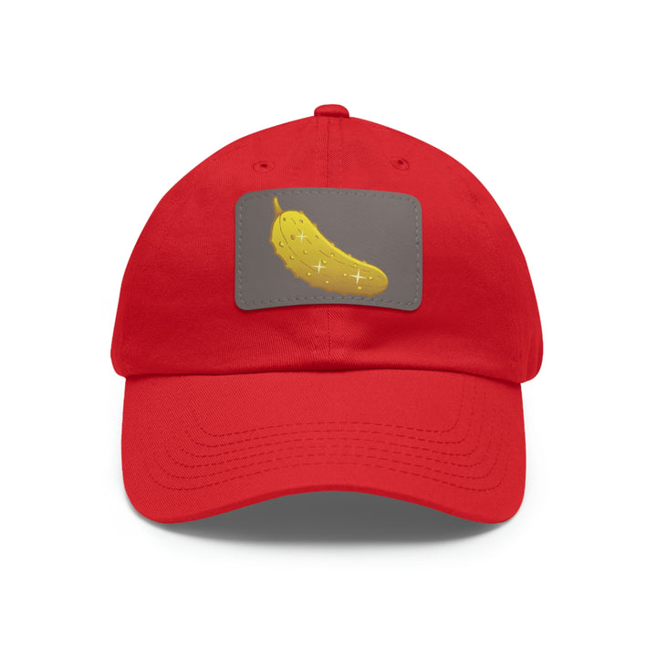 The Golden Pickle Pickleball Cap with Leather Patch - Great Pickleball Stuff