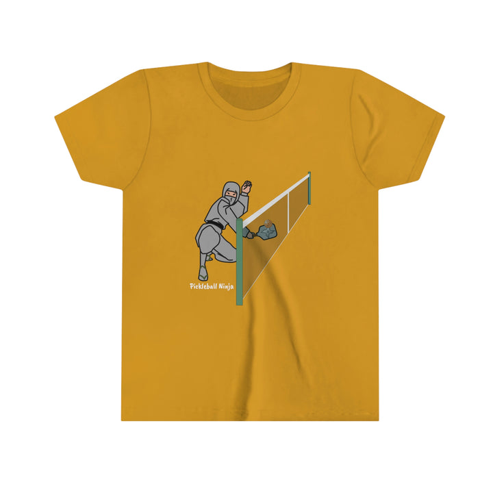 Pickleball Ninja Dinking-Male Youth T-Shirt - Great Pickleball Stuff