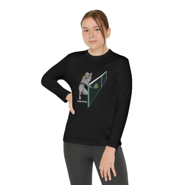 Pickleball Ninja Dinking-Female Youth Long Sleeve Moisture-Wicking T-Shirt - Great Pickleball Stuff