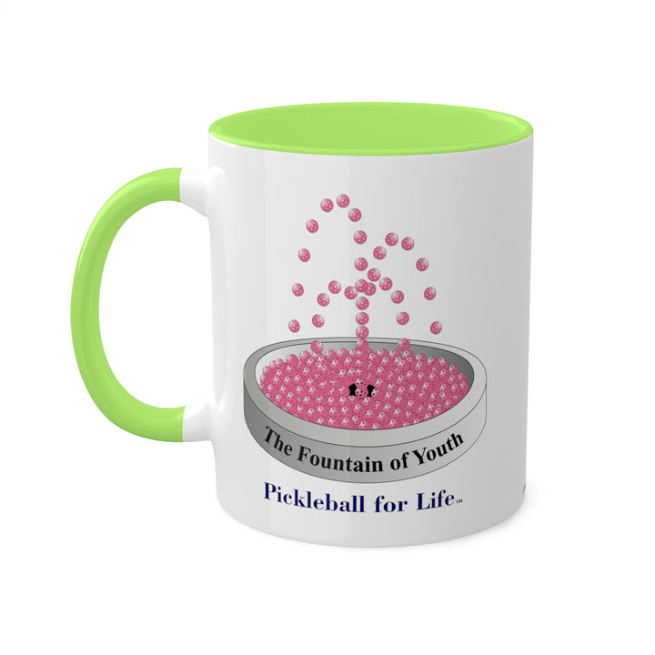 The Pickleball Fountain-Pink Coffee Mug-Great Pickleball Stuff