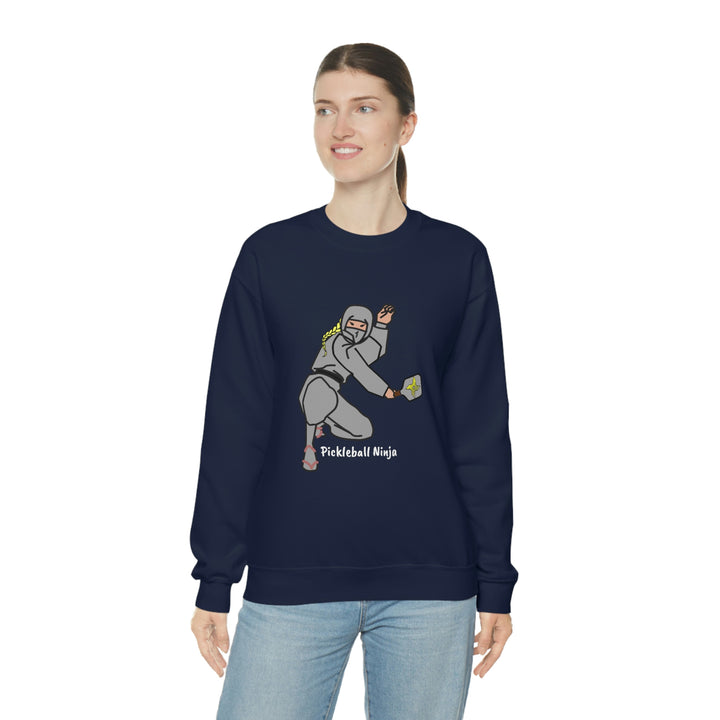 Pickleball Ninja-Female Unisex Crewneck Sweatshirt - Great Pickleball Stuff