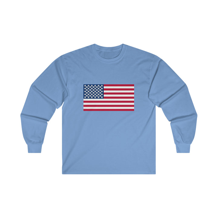 Pickleball Stars Flag Ultra Cotton Long Sleeve Tee - Great Pickleball Stuff