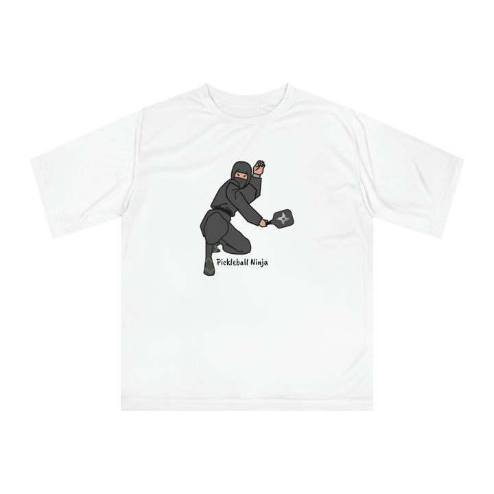 Pickleball Ninja-Male Unisex Moisture-Wicking T-Shirt - Great Pickleball Stuff